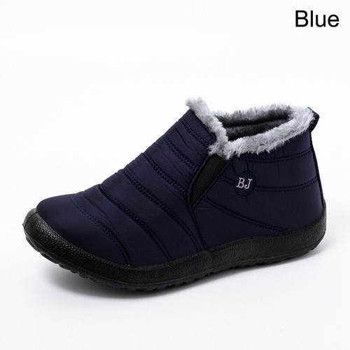 Para mujeres Impermeables Invierno Botas para Nieve Forradas de Piel Sin Cordones Prendas exteriores Cálidas Zapatos al Tobillo - Imagen 13 de 54