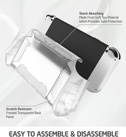 Mumba Dockable Case For Nintendo Switch OLED 2021 Console JoyCon Grip Case Cover