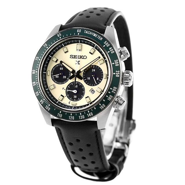 Orologio Uomo Cronografo Solare SEIKO PROSPEX SBDL115 Oro SPEEDTIMER Verde Re... - Immagine 2 di 4