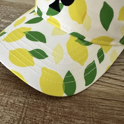 Kate Spade New York Lemon Print Baseball Cap NWT Adjustable Hat Kate Spade New York Baseball Printed Cap/Hat, Lemon Toss | eBay main image 3