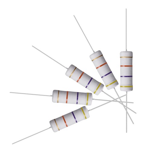 50 Résistances Film Oxyde Métal 1W – 1 MΩ ±5 % – Axiales Pour Électronique