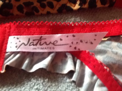 Native Intimates Garter Belt Sexy Animal Print RED or Tan S 5 M 6 L 7 XL 8 NWOT - Picture 12 of 12