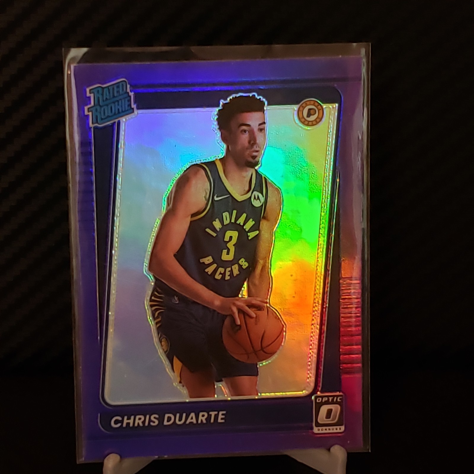 Chris Duarte #173 2021-22 Donruss Optic Indiana Pacers Purple