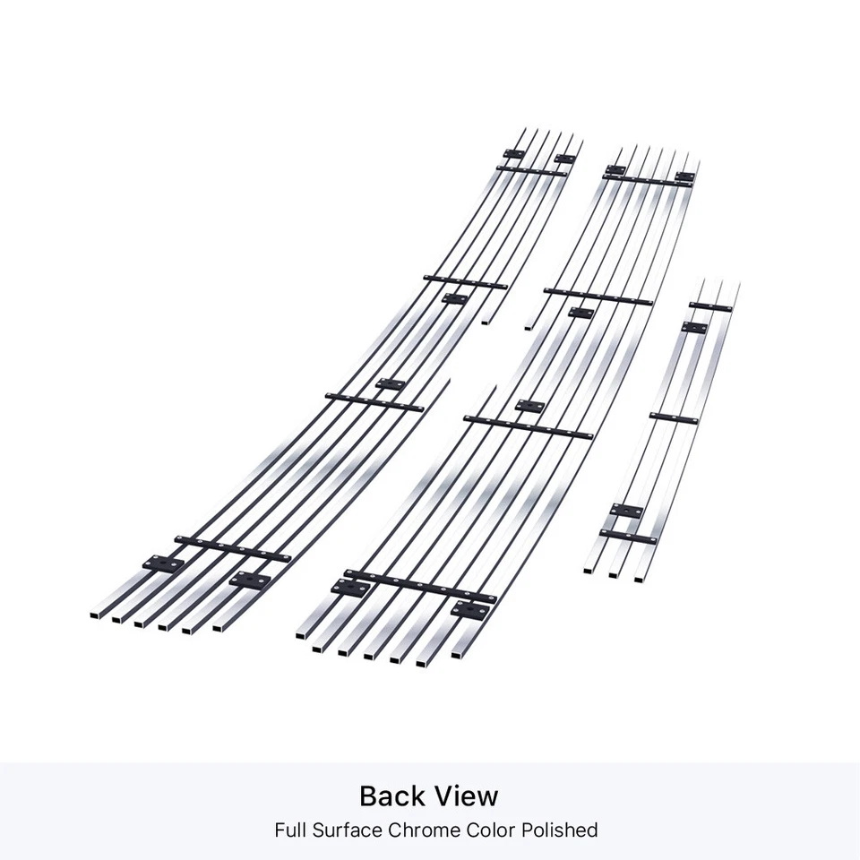 For 2007-2010 Chevy Silverado 2500/3500HD Stainless Chrome Billet Grille Combo - Image 3 of 4