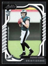 2022 Panini Absolute Carson Strong Rookie Card   #111 Philadelphia Eagles. rookie card picture