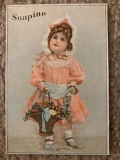 Soapine For Washing And Cleaning Everything Kendall Mfg Victorian Ad Trade Card