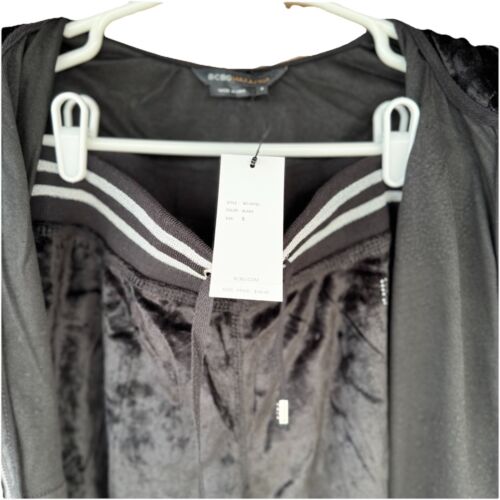 BCBGMAXAZRIA Trainingsanzug neu mit Etikett (140 $) 2-teilig Strass Reißverschluss Hoodie/Capri Bein Hose S - Bild 10 von 10