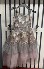 Revolution Ballet Tutu Long Pink And Gray;only Worn For Recital
