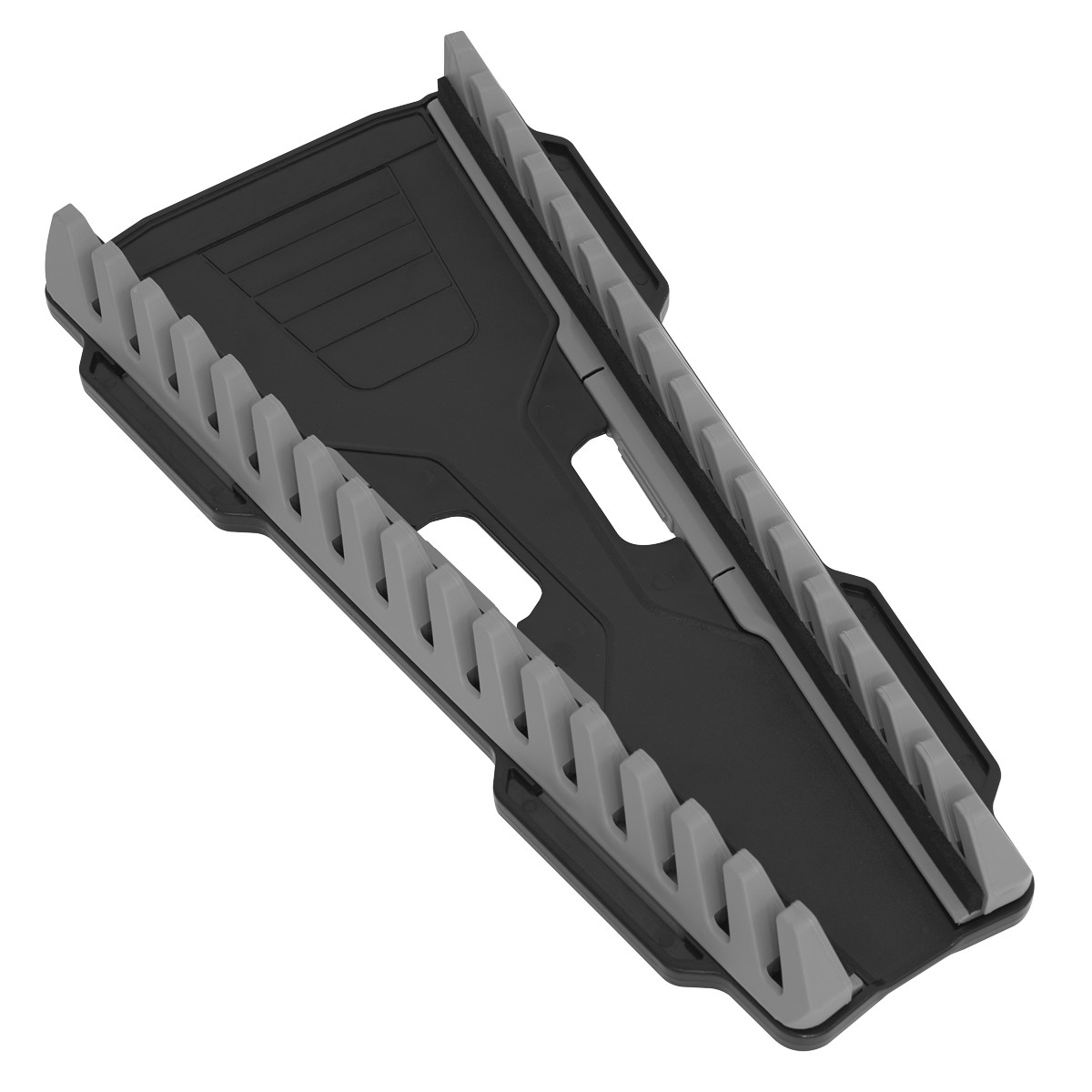 Sealey WR11 BLACK Reversible Spanner Rack Holder Holds 16 Spanners Wrenches