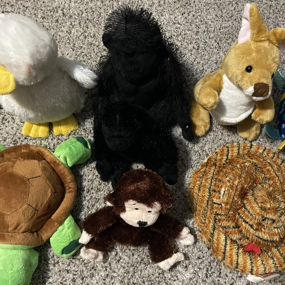 Webkinz Lil Kinz Lot Of 10 No Codes Plush Only Turtle Duck Penguin Monkeys Gecko - Image 4 of 4