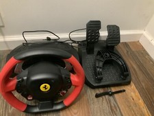 Thrustmaster Ferrari 458 Spider Wheel And Pedals Complete Set For Xbox One AS IS