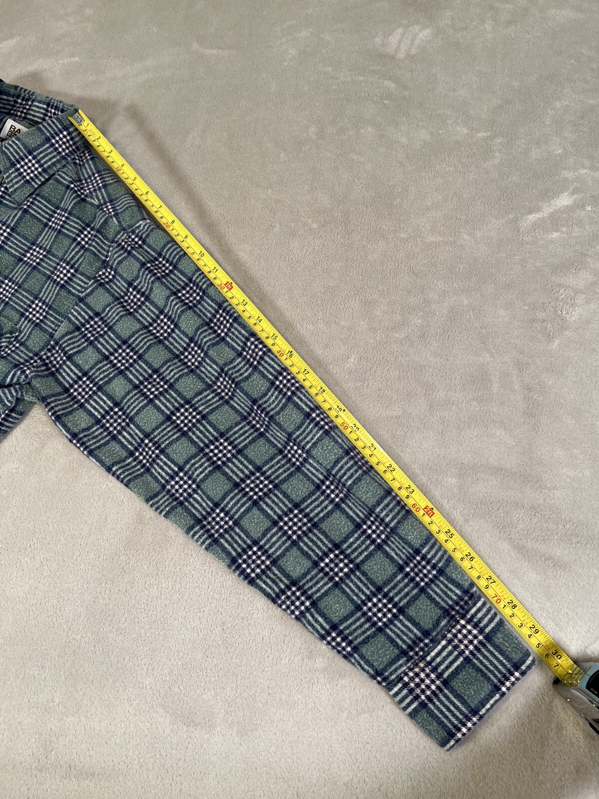 Vintage Basic Editions Flannel Button Up Shirt Me… - image 8