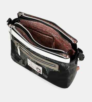 Borsa a tracolla Anekke Sixties Black & White 38863-184
