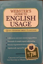 Webster's Guide To English Usage (Hardcover)