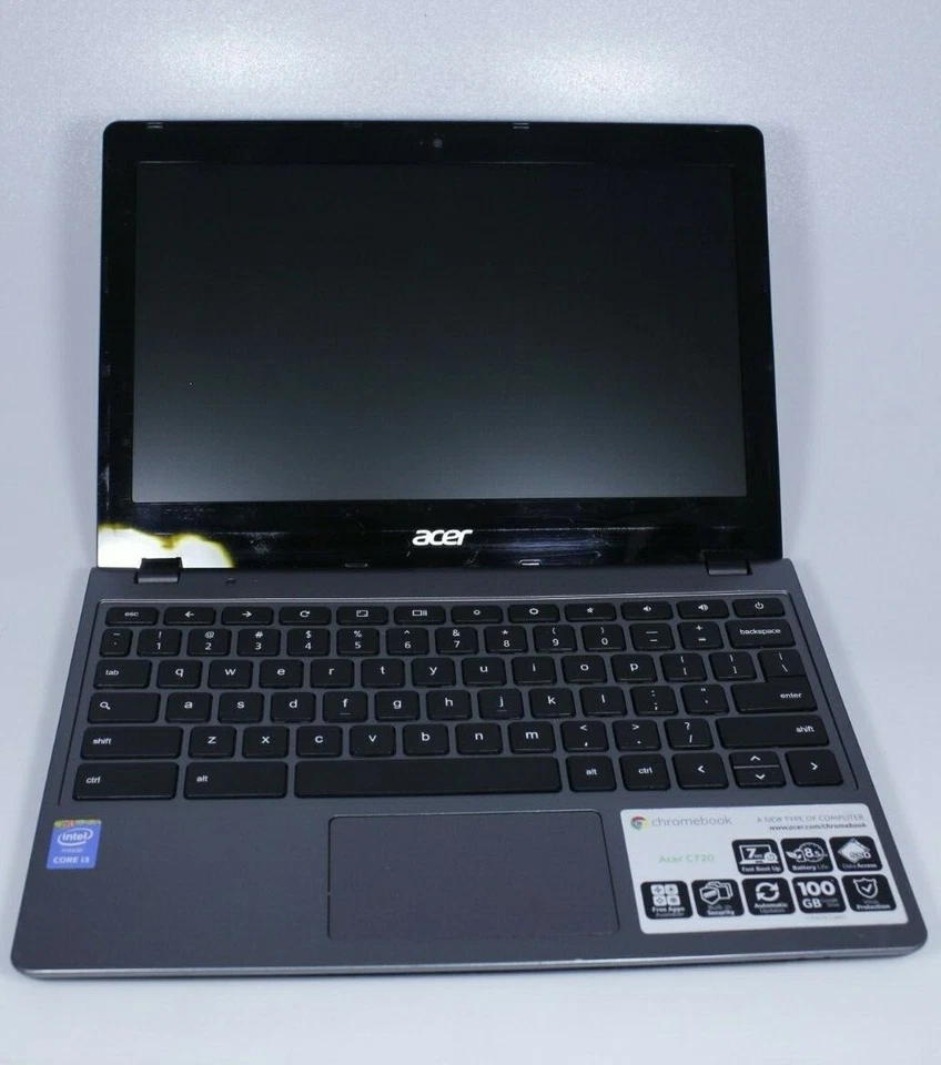 GENUINE ACER CHROMEBOOK C720 11.6INCH ZHN 34054 GO 1aii GOOGLE (MISSING OS) - Image 2 of 4
