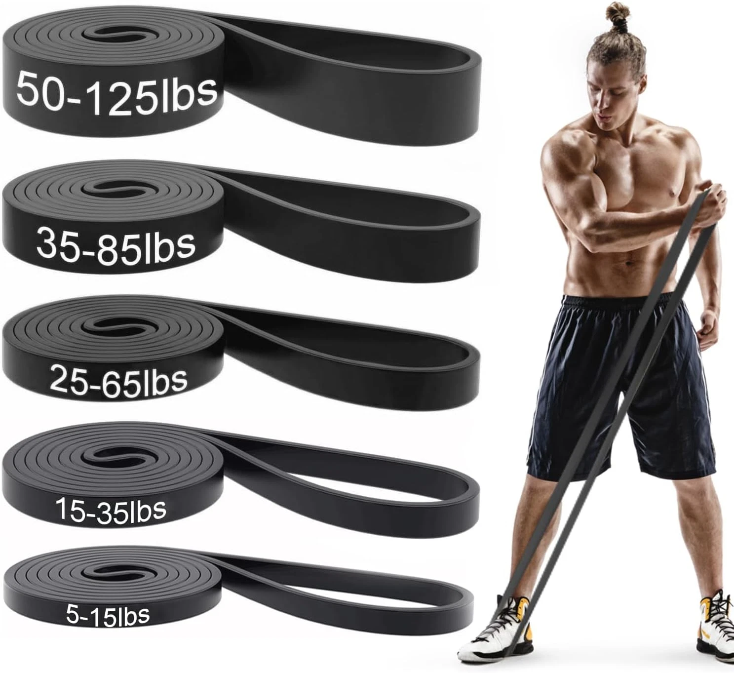 Pull up Bands, Resistance Bands, Pull up Assistance Bands Set for Men & Women, E