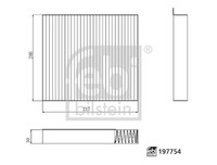 Febi Bilstein Innenraumfilter 197754 Pollenfilter FüR Maxus V80 Bus EV80 SH6601