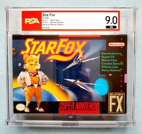 STAR FOX Graded WATA / PSA 9.0 Super Nintendo SNES CIB Complete CGC VGA Nice! 👀