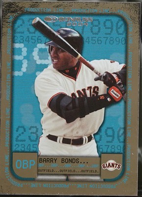2004 Donruss - Production Line OBP #PL-OBP-4 Barry Bonds /529 Baseball EX