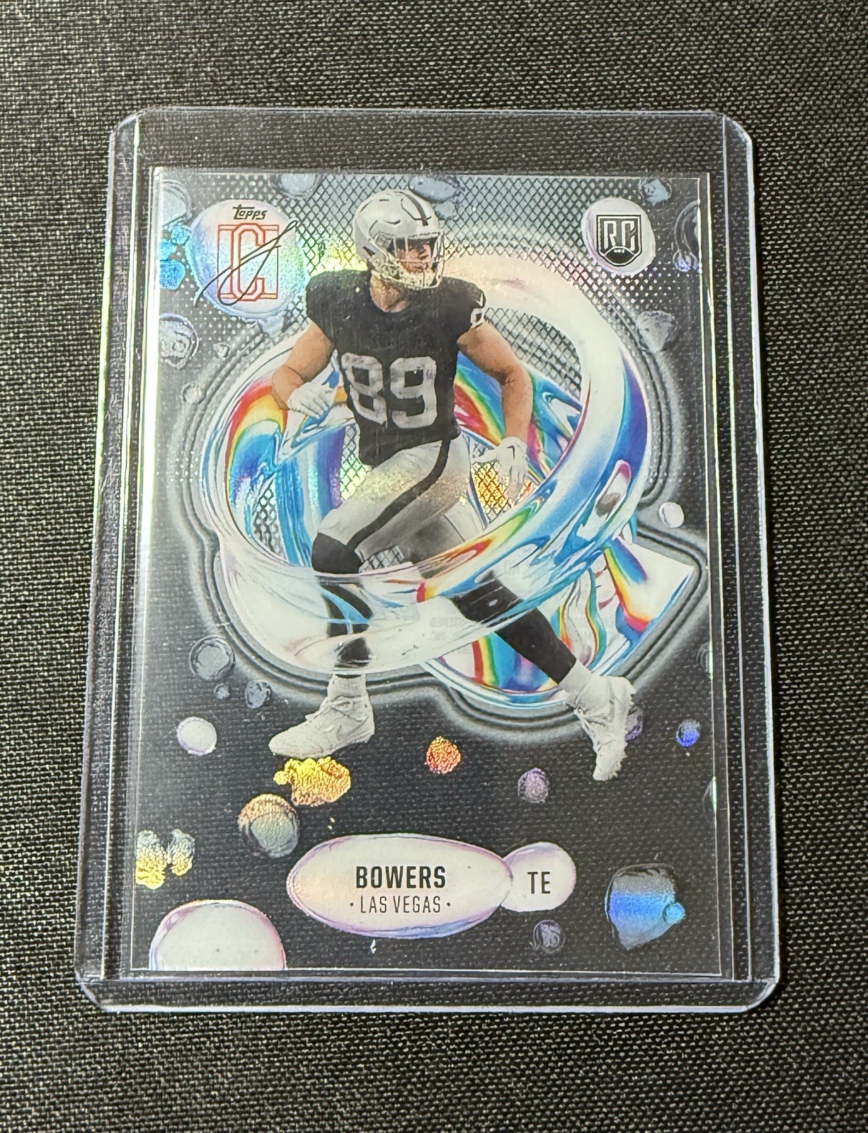 Brock Bowers 2024 Topps Signature Class Fluidity Acetate Rookie Card #F-6