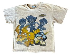 Vintage Digimon Shirt Fox Medium 90s 2000s Promo Youth RARE Digimon
