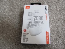 Brand New JBL Tune Flex Pure Bass Wireless Zero Noise Cancelling Earbuds   White