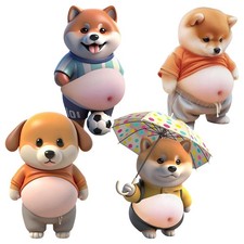 Niedliche Aufkleber, selbstklebende Welpen-Scrapbook-Aufkleber, niedliche Tier-A