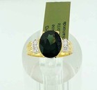 GENUINE  2.84 Cts TSAVORITE & DIAMOND RING 10K GOLD - Free Certificate Appraisal — photo 4