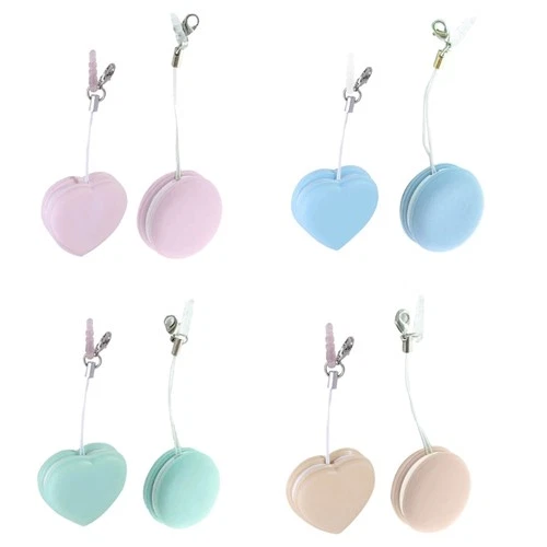 Set of 2 Macaron Shape Cleaning Cloths Random Color Mobile Device Screen Cleaner