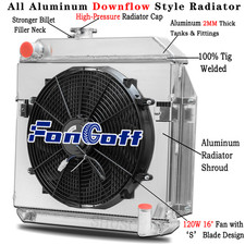 3 Row Radiator Shroud Fan For Plymouth Belvedere Fury Plaza Savoy 3.8l 1955-1956 3 Row Radiator Shroud Fan For Plymouth Belvedere Fury Plaza Savoy 3.8l 1955-1956