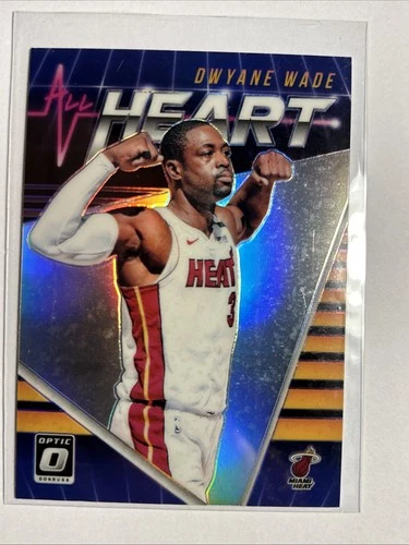 Dwyane Wade 2018-19 Donruss Optic All Heart Holo #3 Miami Heat