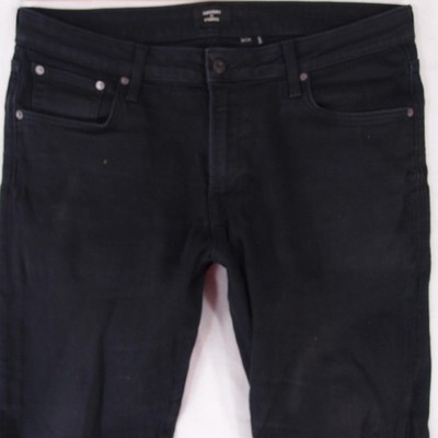 Herrens SuperDry TAPERED Regular Elasthan Schwarz Jeans W36 L34