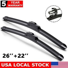Premium Front Windshield Wiper Blades 2622 Bracketless J-hook Pair All Season Premium Front Windshield Wiper Blades 2622 Bracketless J-hook Pair All Season