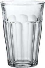 Tempered Glass, Made In France Picardie Clear Tumbler, Set of 6, 12.62 oz.
