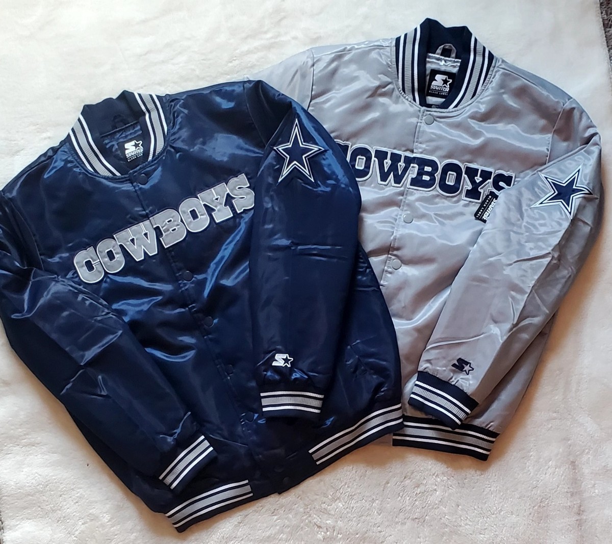 Dallas Cowboys OG Classic Starter Jacket Two Piece Full Snap Quilt Line Med  💪