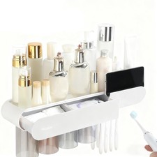 Toothbrush Holders for Bathrooms Wall Mounted Magnetic Toothbrush Holder with...