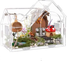 Acrylic Jumping Spider Enclosure with Magnetic Door - Transparent Tarantula Terr