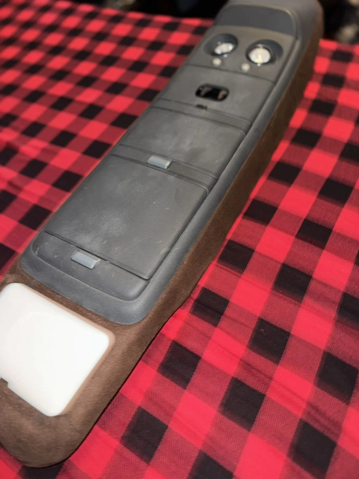 GMC Jimmy SLT 1988-1994 consola superior con gamuza marrón Foto 2 de 4