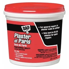 Dap Plaster of Paris, 8 lb, Bag, White,