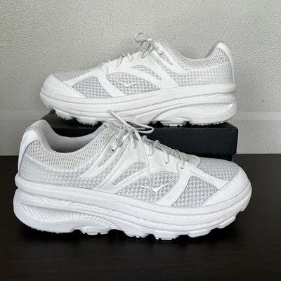 HOKA ONE ONE Hommes X EG Bondi B Running Sneaker Chaussures Blanc Taille US... - Photo 1/4