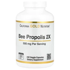 Bee Propolis 2X, Concentrated Extract, 500 mg, 240 Veggie Capsules