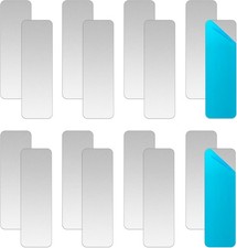 Adhesive Metal Plates for Magnetic Mounts, 1" x 3.15", 16 Pack Steel Strips with