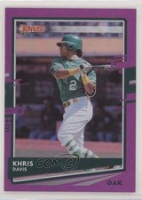 2020 Panini Donruss Holo Purple Khris Davis #88 6h5
