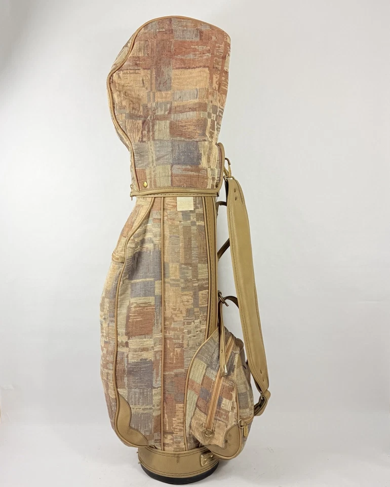 Bolso de Club de Golf de Diseñador Colección Mizuno Miz con Cubierta Tapiz de Cuero COMO NUEVO RARO Foto 4 de 4