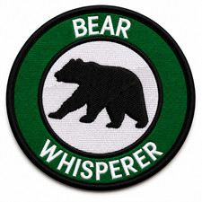 BLACK BEAR Iron-On Patch Wild Animals Zoo Forest National Parks Hiking Outdoors