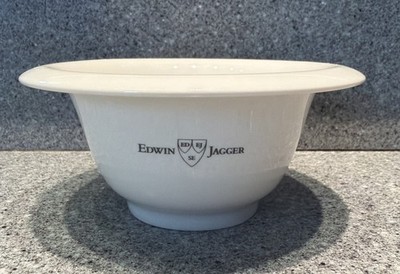 EDWIN JAGGER White Porcelain Shave Shaving Soap Bowl