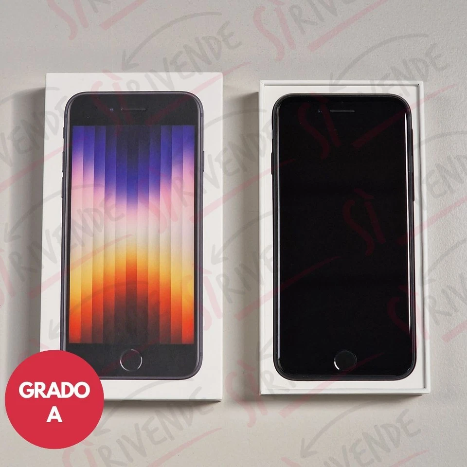 APPLE IPHONE SE 3° GEN. 64 GB, MIDNIGHT CON BATTERIA 100%. VERIFICATO GRADO A - Immagine 2 di 4