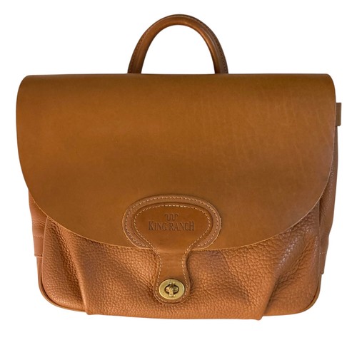 Vintage KING RANCH Handcrafted Leather Saddle Messenger Laptop Bag ...