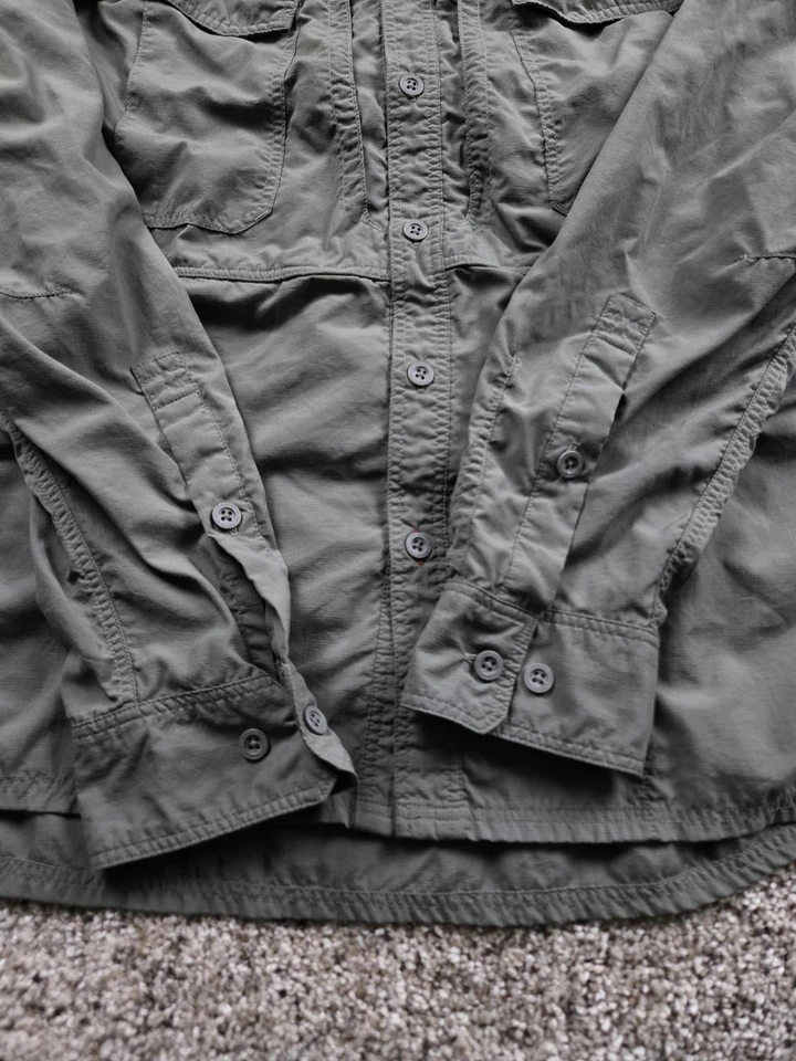 Simms Guide Shirt Mens Large Green Long Sleeve Vented Fishing Hiking - Image 3 of 4