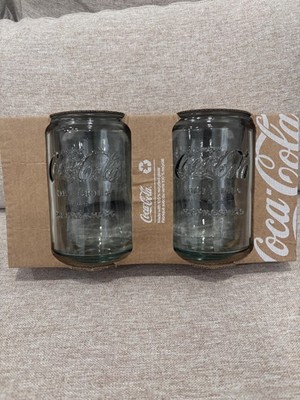 Coca-Cola Glasses set of 2 12oz Recycled Glass